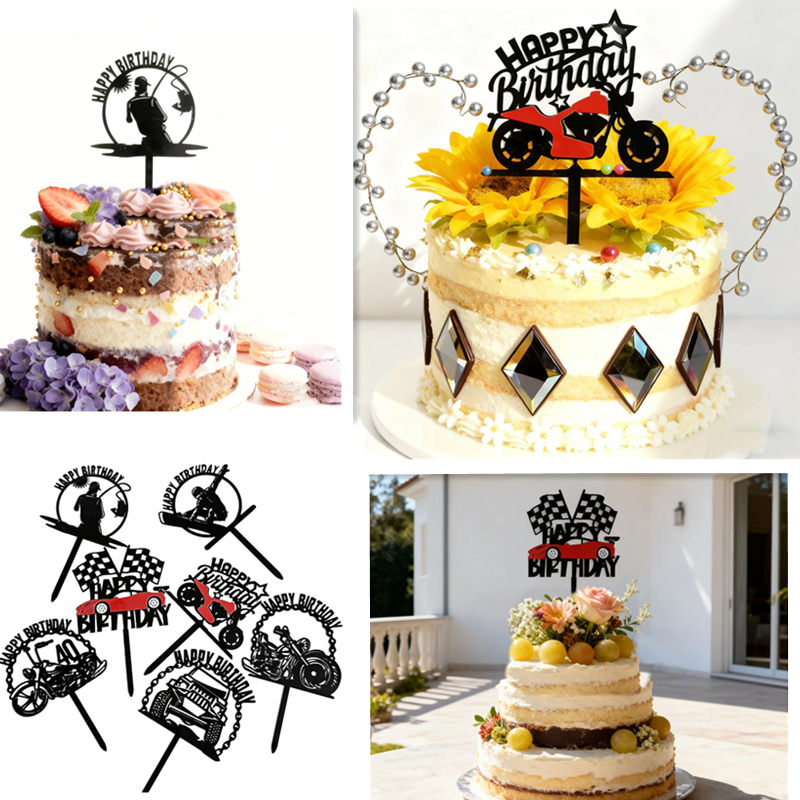 Baby Clothing Types - Décoration de gâteau d'anniversaire automobile multi-types
